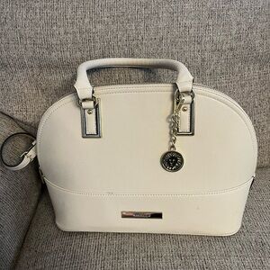 Anne Klein Dome Cream Handbag